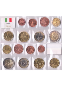 2010 - ITALIA serie 8 monete euro da divisionale fdc